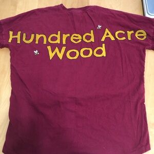 Disney Winnie the Pooh Burgundy T-Shirt long sleeve